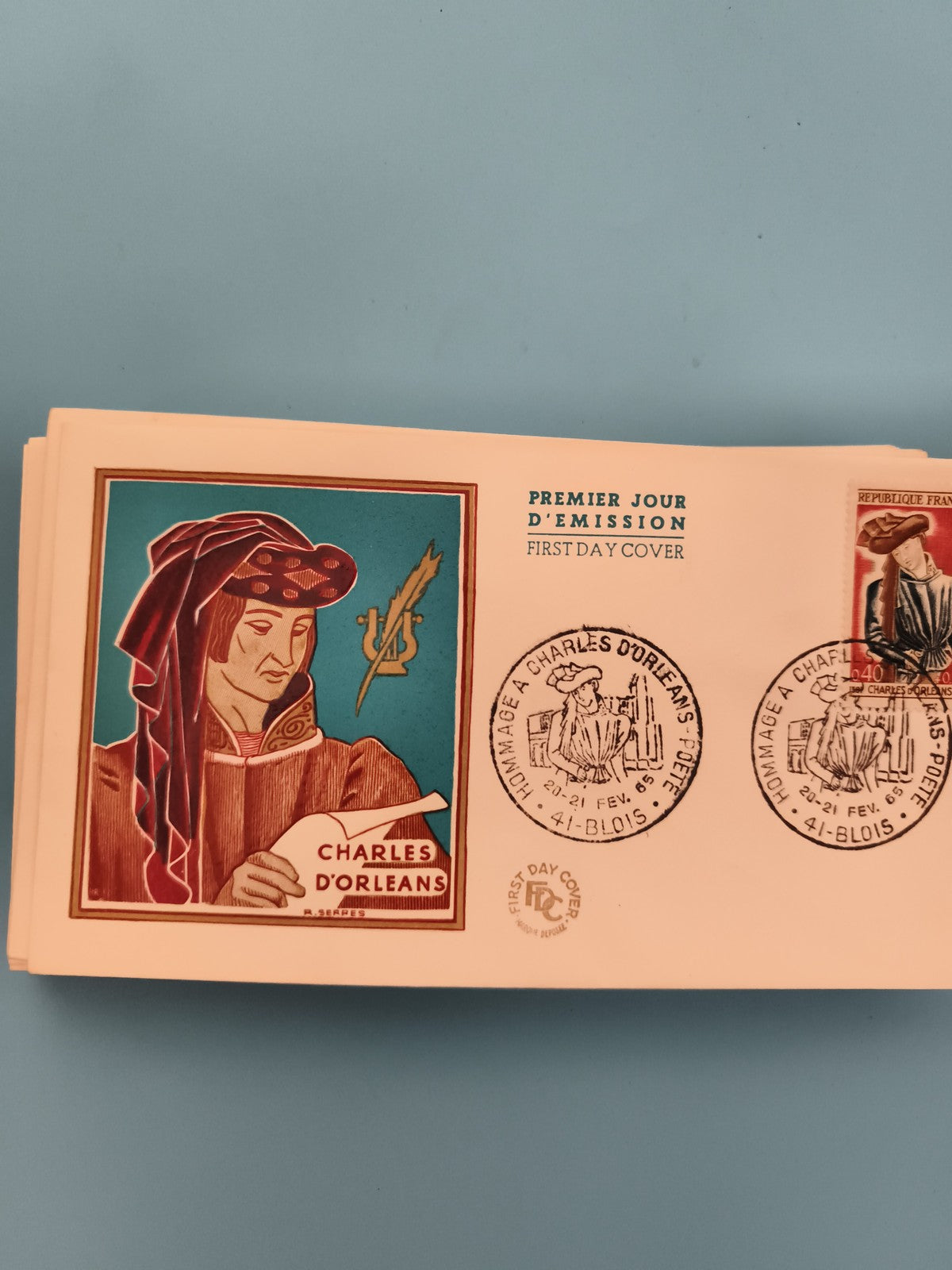 Lettre Premier Jour Charles d'Orléans FDC timbre France philatélie