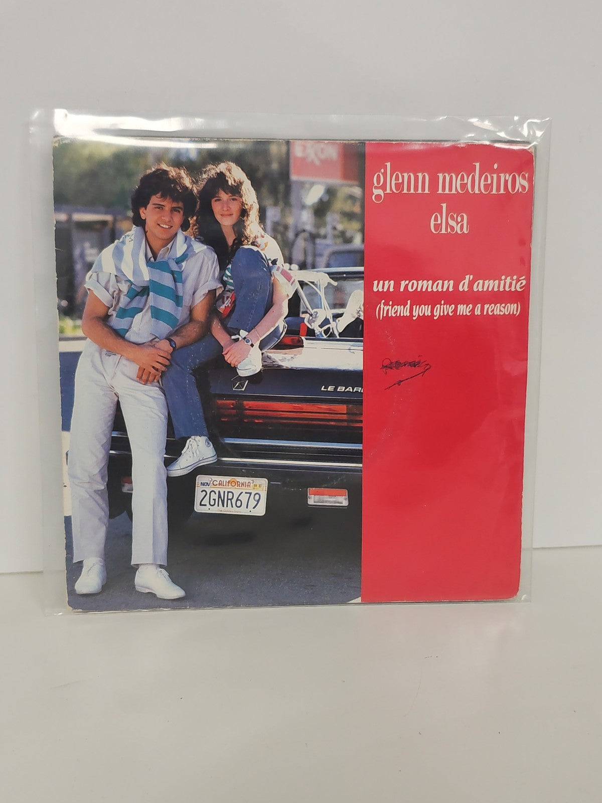 Vintage 45 tours Glenn Medeiros ancien vinyle rétro collection état excellent