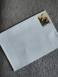 Lettre affranchie timbre Australie oiseaux 20c philatélie enveloppe (Ref 27)