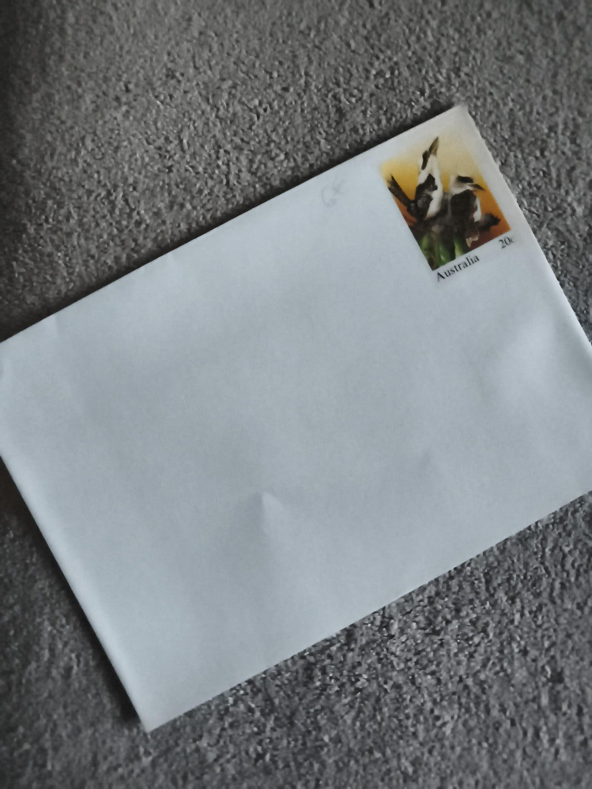 Lettre affranchie timbre Australie oiseaux 20c philatélie enveloppe (Ref 27)