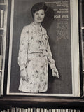 Patron couture vintage Modes de Paris robe 70s, ancien supplément rétro