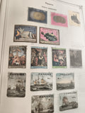 Timbres anciens Panama poste aérienne animaux navires peintures lot vintage