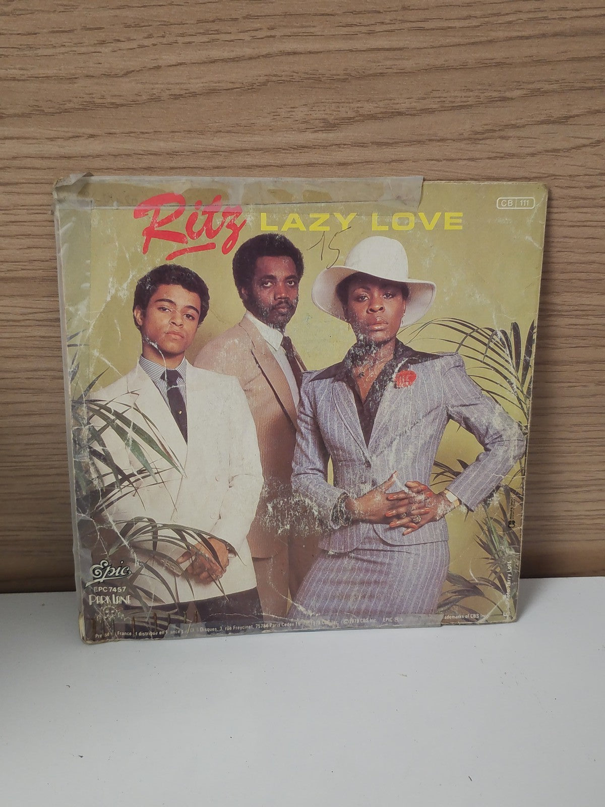 Disque vinyle 45 tours rétro Ritz ancien, collection musique vintage occasion