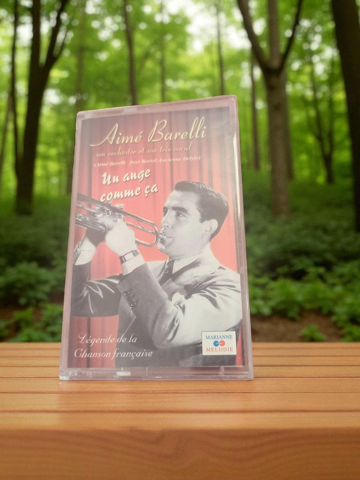 Cassette audio Aimé Barelli vintage Un ange comme ça rétro K7 années 80