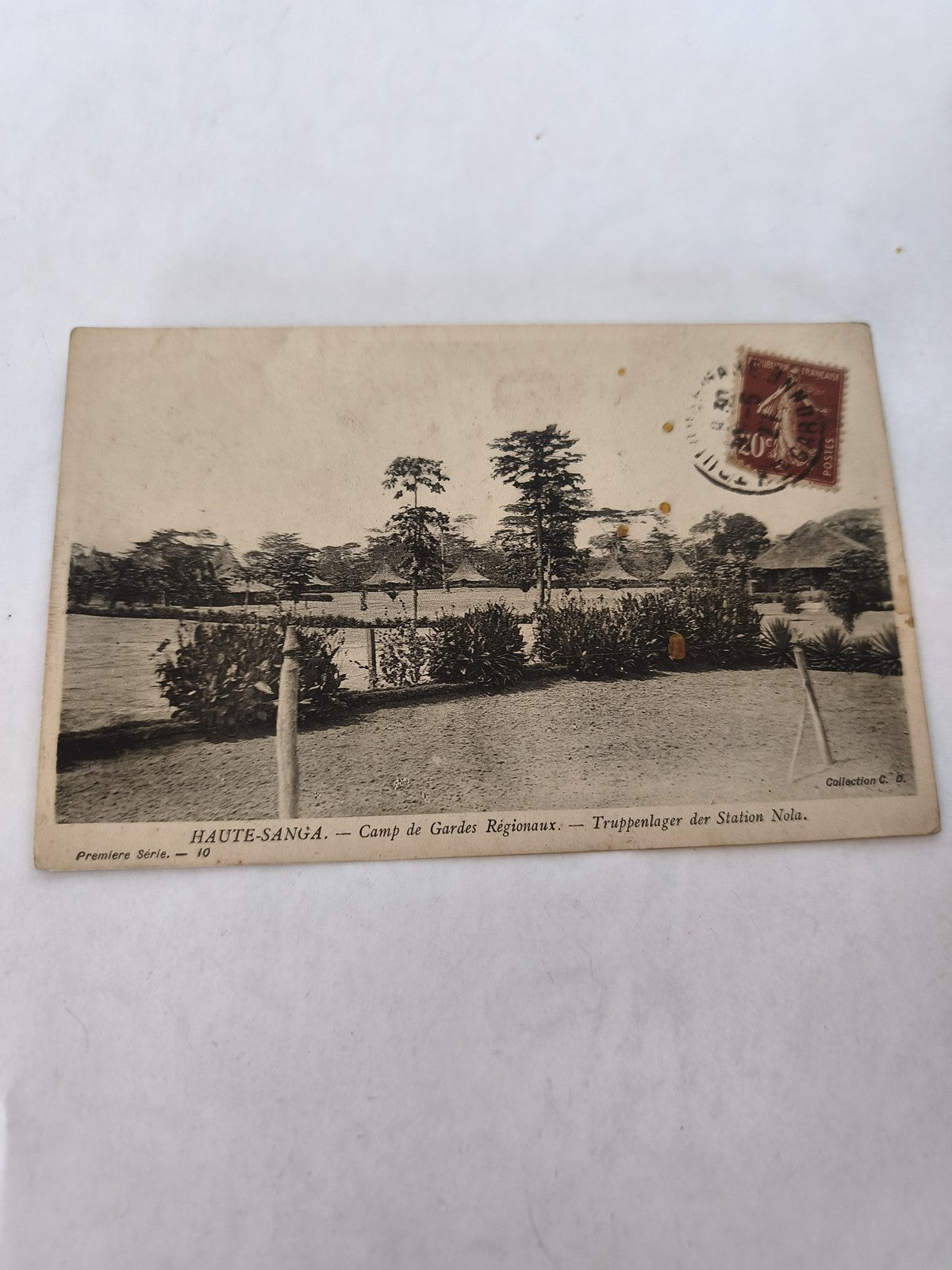Carte postale ancienne Haute Sanga vintage collection rétro Afrique coloniale