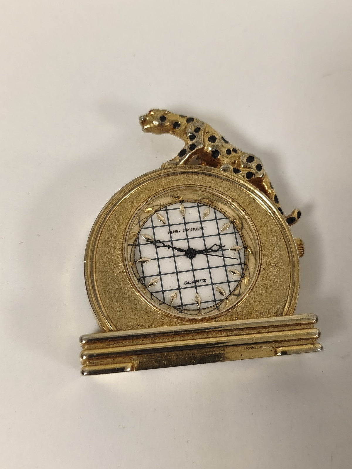 Vintage montre de table ancienne Henry Castignac petit réveil rétro collection