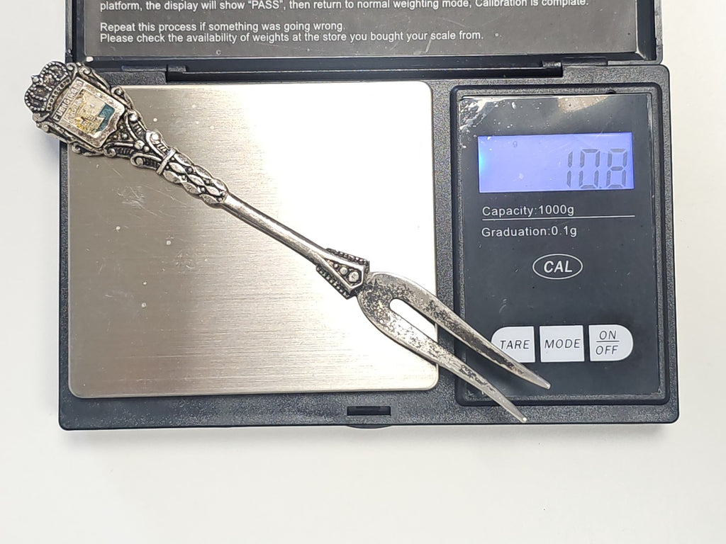 Ancienne cuillère vintage en argent 10,8g, collection rétro, objet d?occasion