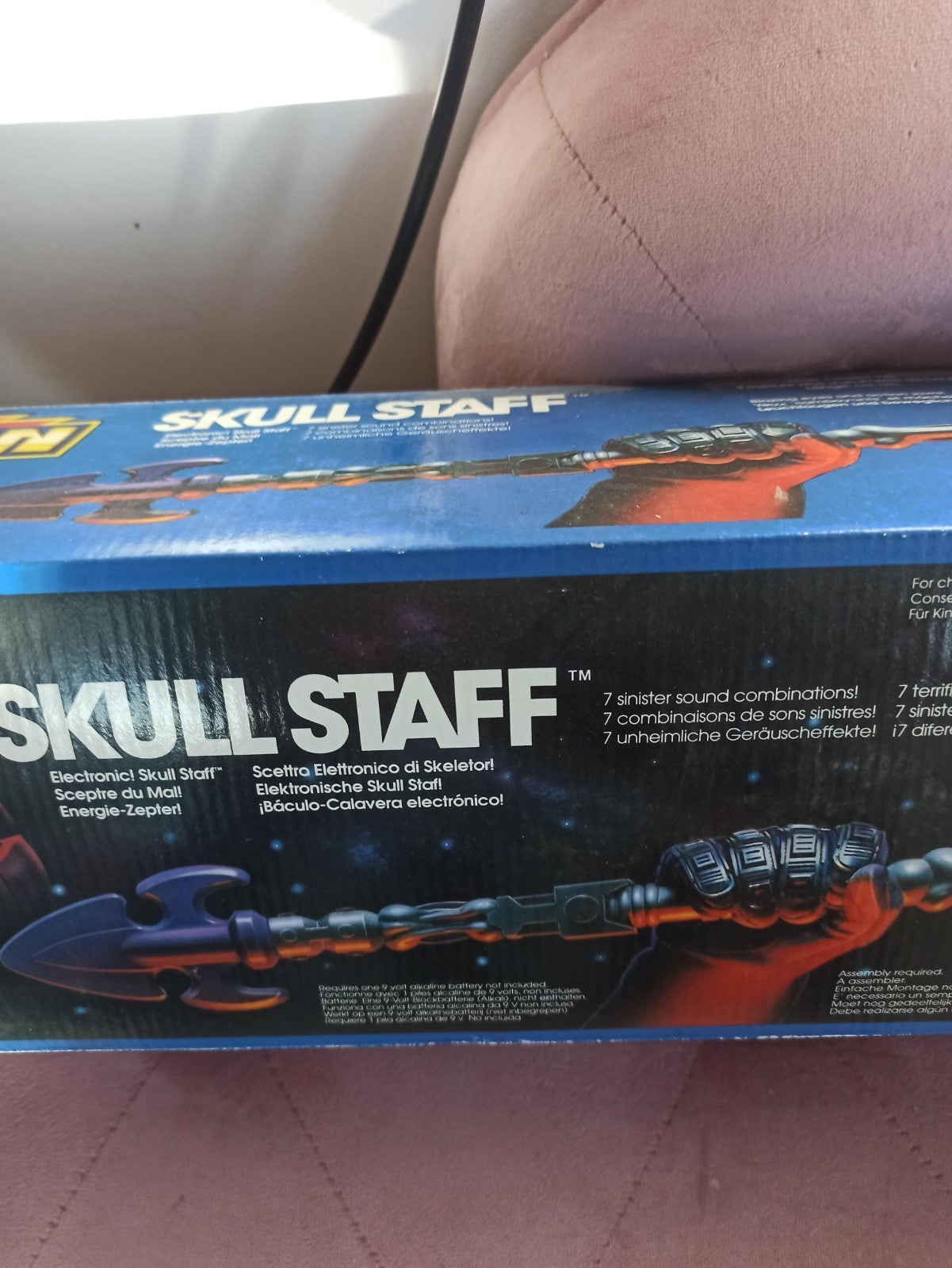 Bâton électronique He-Man Skull Staff Skeletor Mattel neuf en boîte