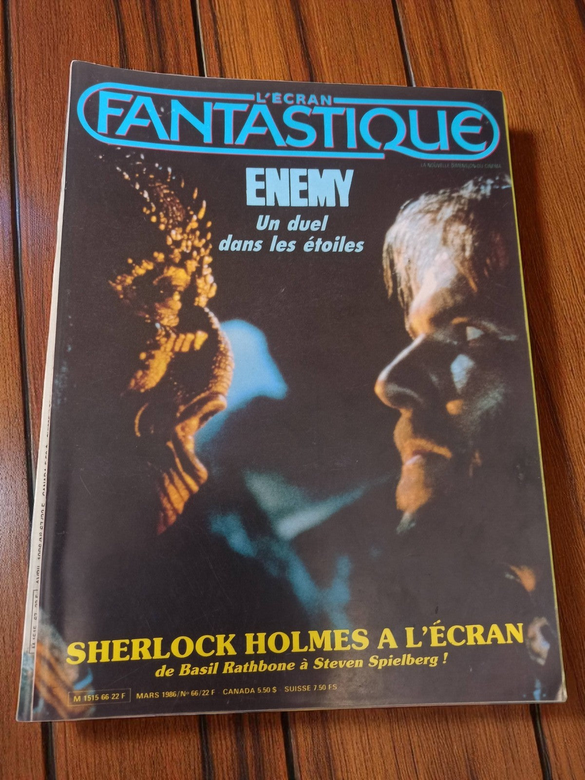 Magazine L'Écran Fantastique mars 1986 vintage cinéma Enemy Sherlock Holmes