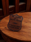 Plaque ancienne métal Société Canine Haute-Vienne 1er Excellent vintage chien