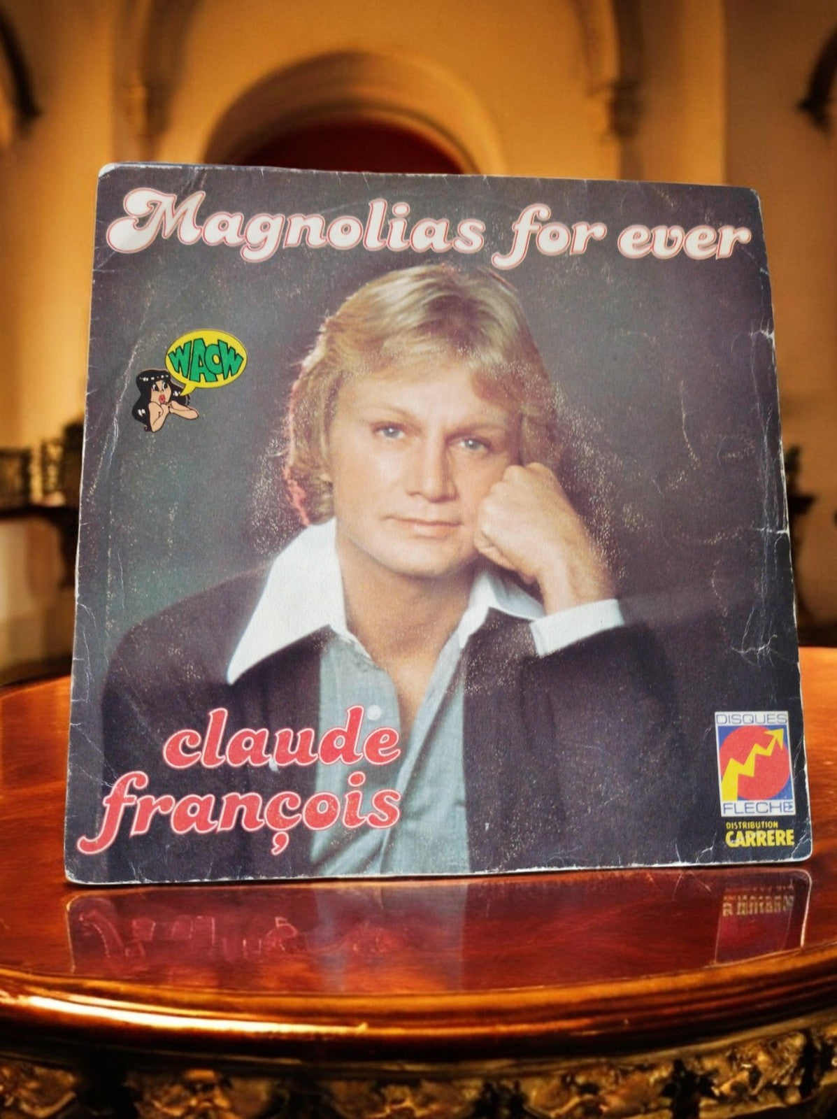 Vinyle 45T Claude François Magnolias for ever Disques Flèche édition limitée