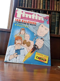 Magazine Tintin vintage Ian Kaledine 1986 + poster, grand jeu Canal+ collector