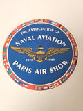 Vintage autocollant ancien Association of Naval Aviation Paris rare publicité dé