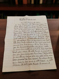 Lettre manuscrite ancienne 1946 à Mlle Blanc vintage post WW2 écriture cursive