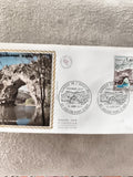 Lettre FDC Gorges de l’Ardèche 1971 Premier Jour Vallon-Pont-d’Arc philatélie