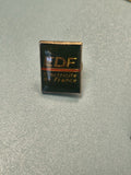 Vintage pin's EDF Electricité de France carré émaillé logo ancien collection