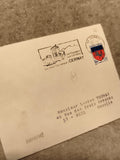 Lettre affranchie Cernay 68 imprimé, cachet postal, timbre 0,20F blason