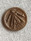 Médaille ancienne Le Grand Delta Provence bronze aspect, relief nu, Rhône-Alpes