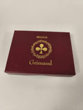 Coffret Bridge Grimaud 2 jeux 54 cartes, bordeaux décor doré Renoir