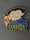 Pin's ancien rétro Gambetta collection vintage rare objet publicitaire France