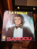 Disque vinyle 45 tours Michel Sardou La Vieille ancien Trema vintage