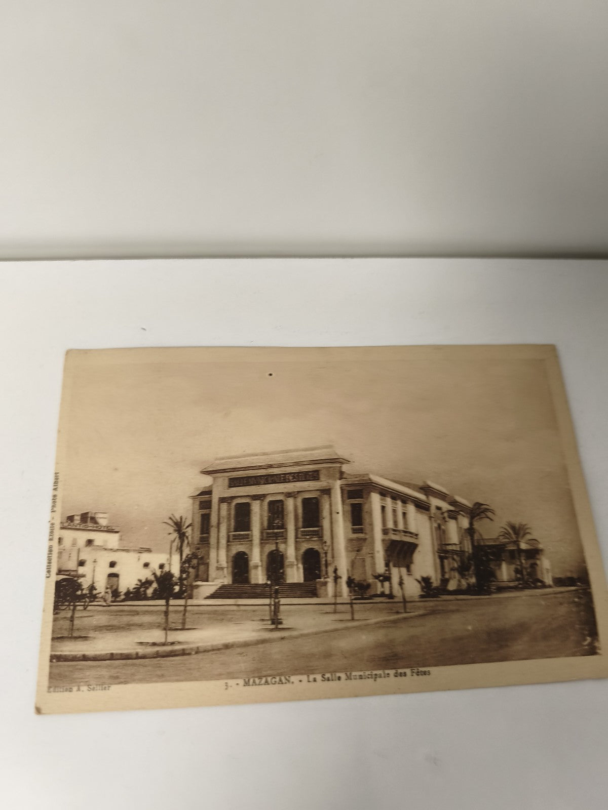 Carte postale ancienne vintage Mazagan Maroc collection rétro philatélie déco