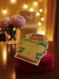 Pin's publicitaire Foir'Fouille Bonne Rentrée vintage 80s mascotte jaune