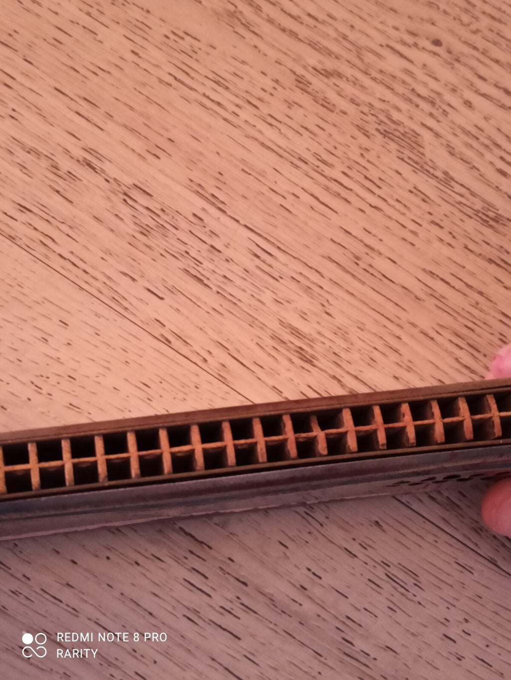 Harmonica ancien M. Hohner Echo-Luxe, vintage, état usé, instrument à vent