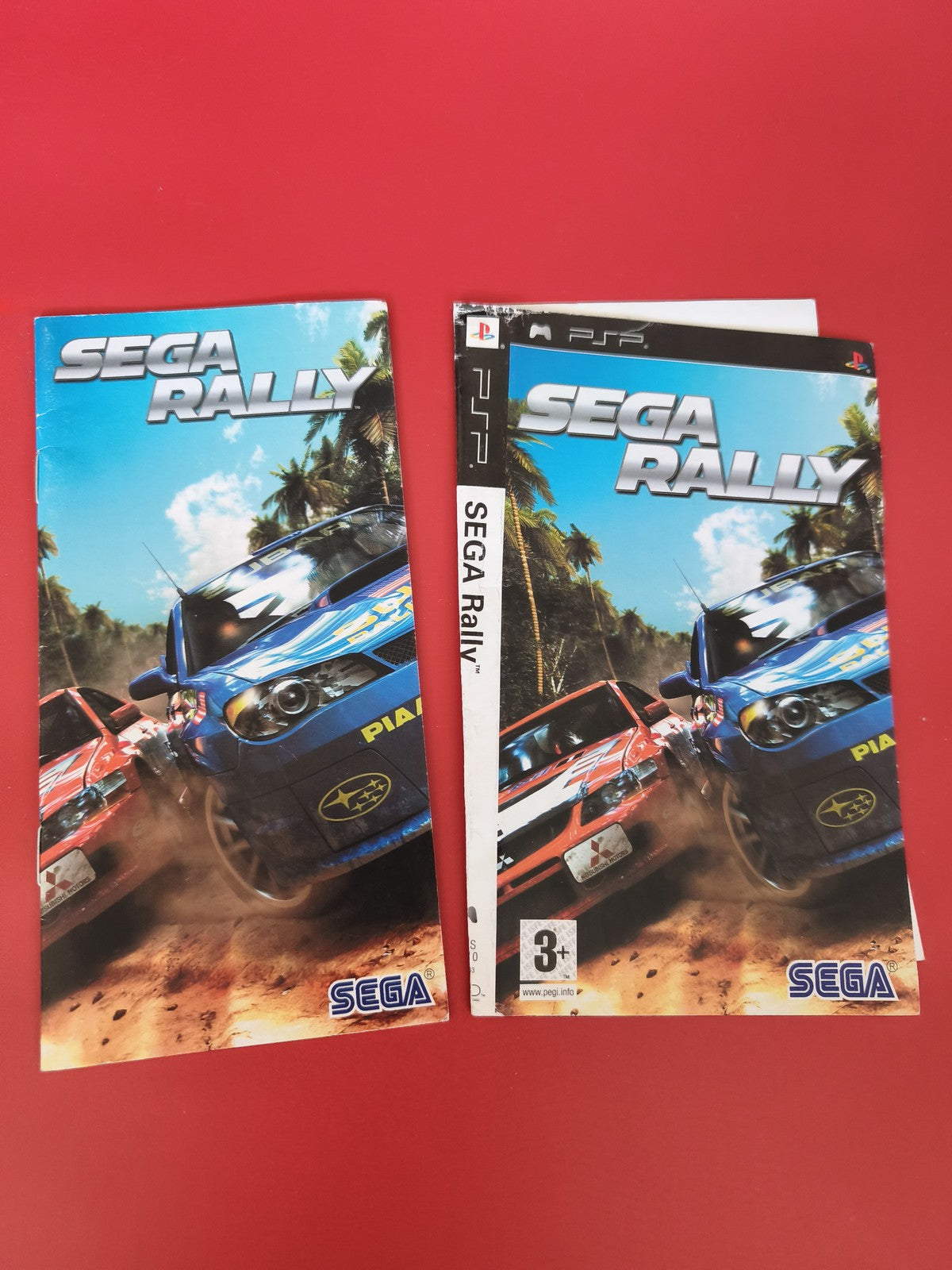 Notice originale seule pour jeu PSP Sega Rally, manuel officiel Playstation