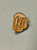 Vintage pin's bière chope mousse collection rétro ancien badge (ref 11)