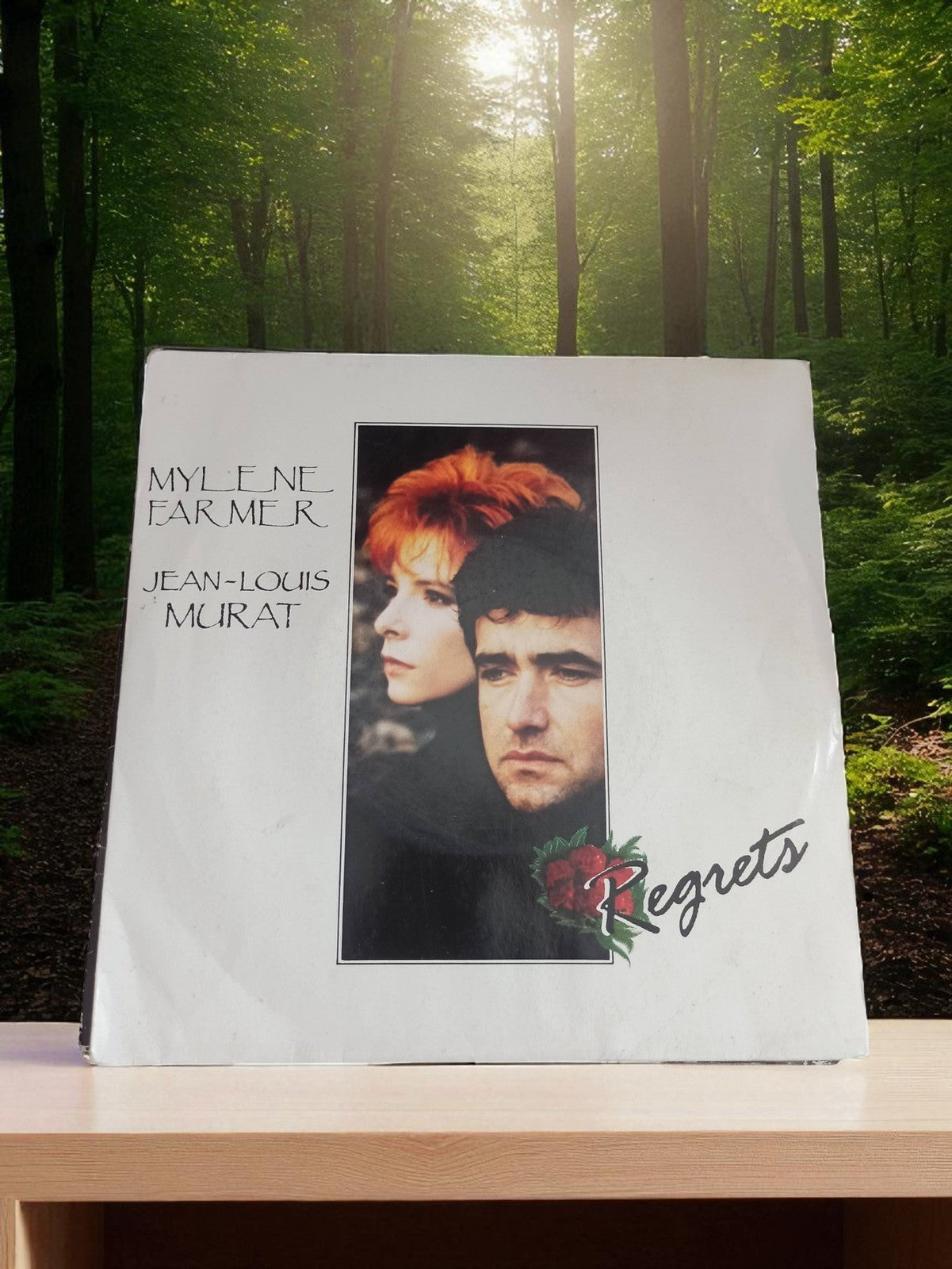 Vinyle 45T Mylène Farmer Jean-Louis Murat Regrets vintage ancien single