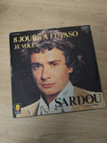 Vintage 45 tours Michel Sardou ancien disque vinyle rétro collection chanson fra