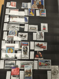 Timbres DANEMARK oblitérés lot thématique 3,75 Kr 5,00 Kr personnages art