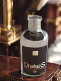 Mignonette ancienne Drake's Gin vintage, flacon publicitaire dry gin rétro