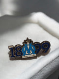 Pin's vintage Olympique de Marseille 1899 OM bleu rétro football ancien badge