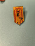Vintage pin's Casino Provence, collection, badge ancien, rayures orange (Ref 14)