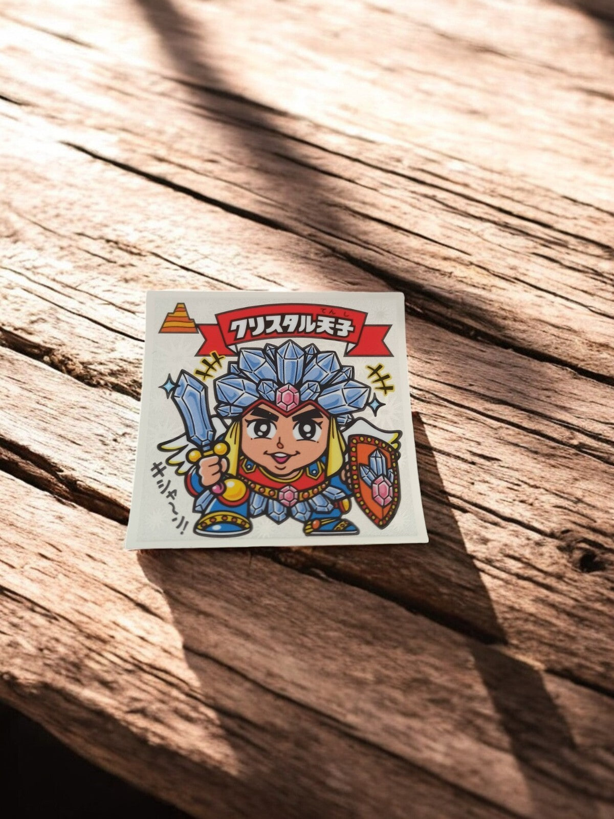 Sticker Bikkuriman Legend 6 Japon, Crystal Tenshi, rare, autocollant vintage