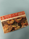 Ancienne télécarte téléphonique Thaïlande 100 baht cuisine thaï visuel vintage