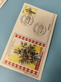 Enveloppe FDC Monaco concours bouquets timbre 3.00 fleurs illustration couleur