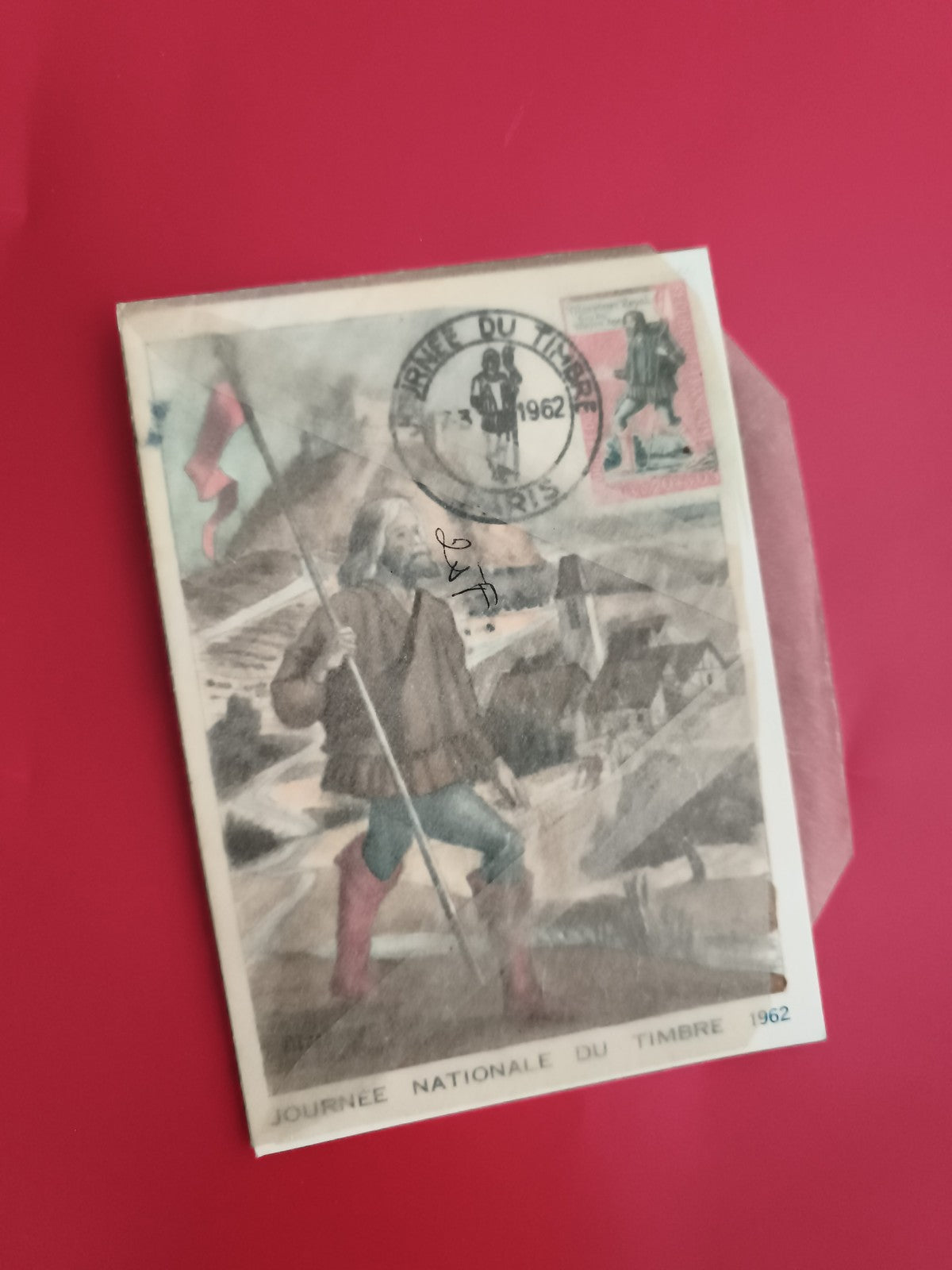 Carte Premier Jour Journée du Timbre 1962 France oblitération Paris philatélie