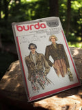 Patron couture vintage Burda 5190 veste femme, années 80, rétro ancien