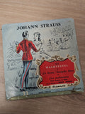 Vinyle 45 tours ancien rétro Strauss, disque vintage collection musique classiqu