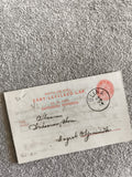 Carte postale Hongrie Zárt-Levelező-Lap oblitérée 1898 philatélie timbre rouge