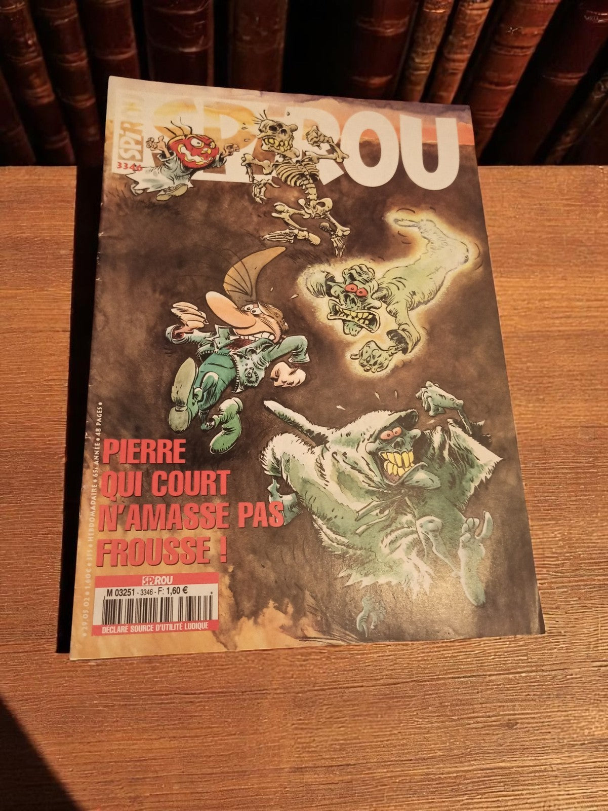 Magazine Spirou ancien 3346 couverture BD vintage années 90