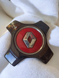 Enjoliveur ancien Renault rouge logo losange rétro cabochon d’occasion vintage