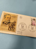 Enveloppe FDC premier jour Louis Pasteur 1973 timbre illustré vaccin rage