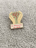 Pin's vintage La Mutuelle du Midi trophée logo émaillé années 90 badge ancien