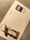 Lettre 1er jour Libye 1964 timbre 20 milliemes Tripoli philatélie (Ref 11)