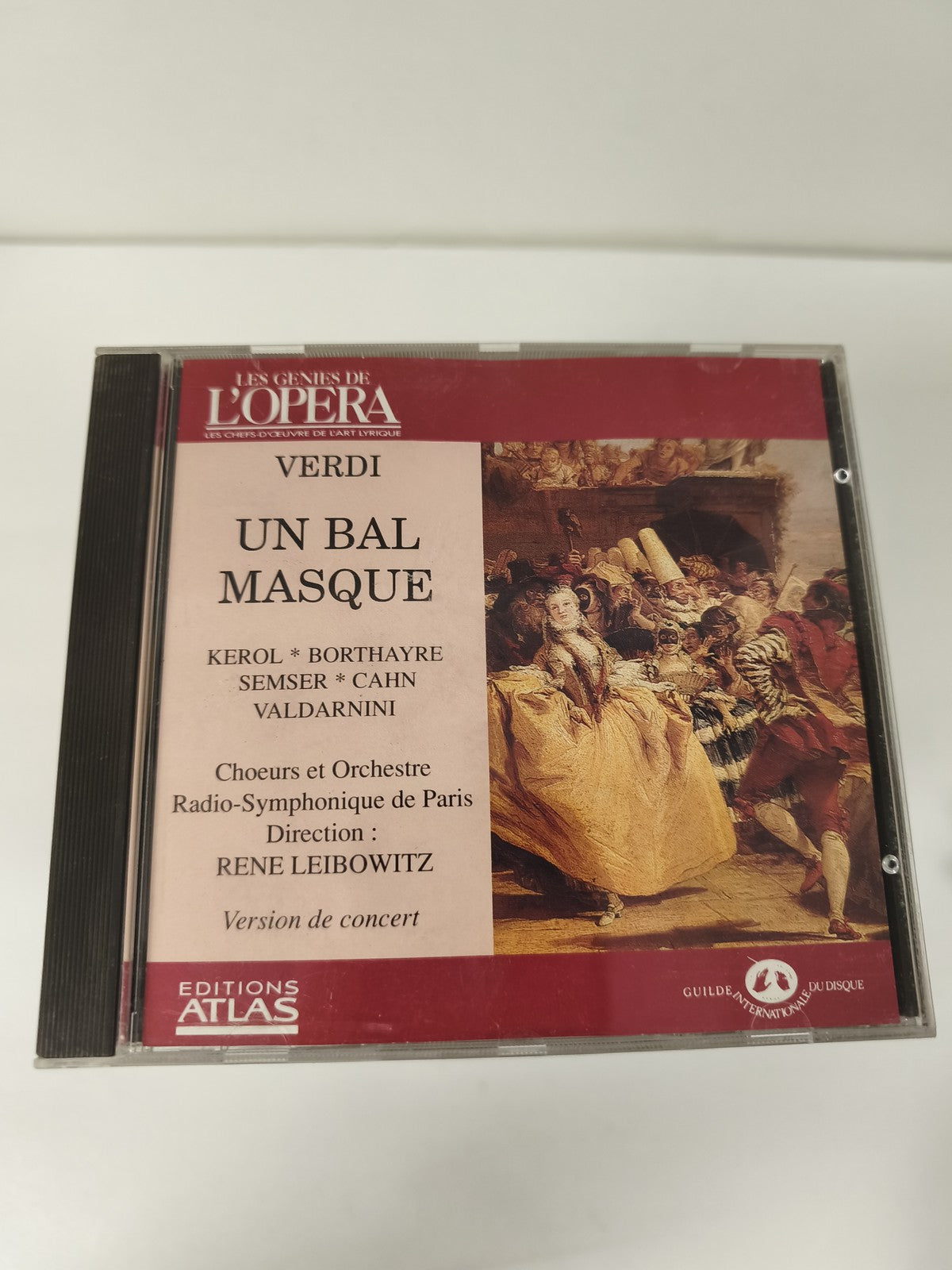 CD Verdi Un Bal Masqué Opéra Ch?urs Orchestre Paris Leibowitz Editions Atlas