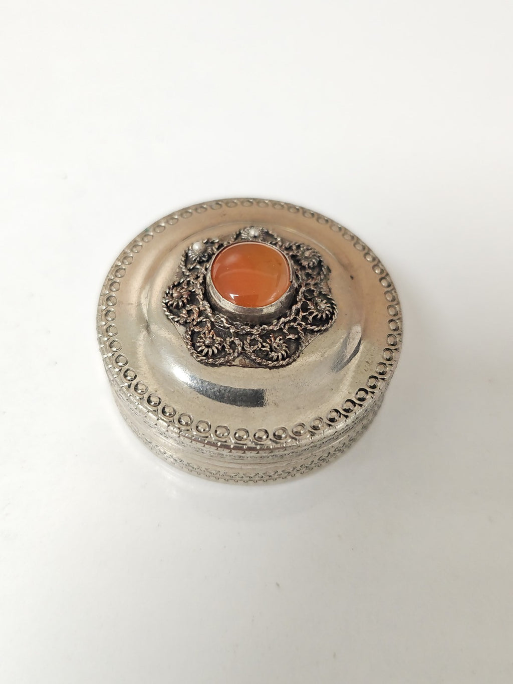 Vintage ancienne boîte à bijoux berbère, marque Ancienne, objet de collection ra